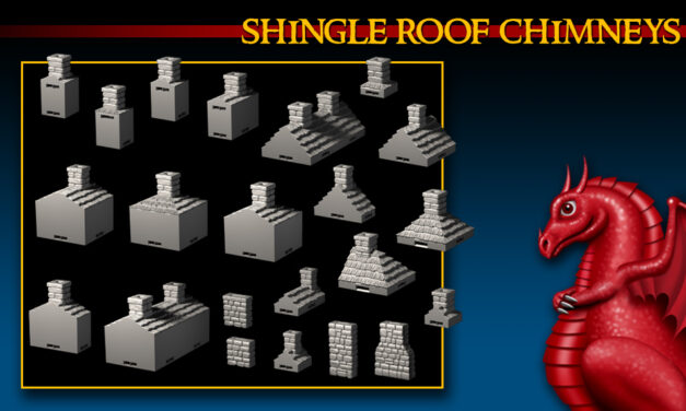 DRAGONLOCK: Dragonshire Shingle Roof Chimneys FDG0297