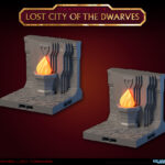 DRAGONLOCK Lost City of the Dwarves: LED Torch Walls FDG0437